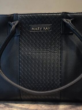 Mary Kay Black Woven-Panel Tote